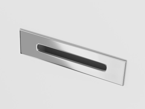 Wanna przyścienna wolnostojąca Corsan MONO 150 x 75 cm z szeroką krawędzią Korek klik-klak Chrom