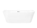Wanna przyścienna wolnostojąca Corsan MONO 170 x 80 cm Korek klik-klak Chrom
