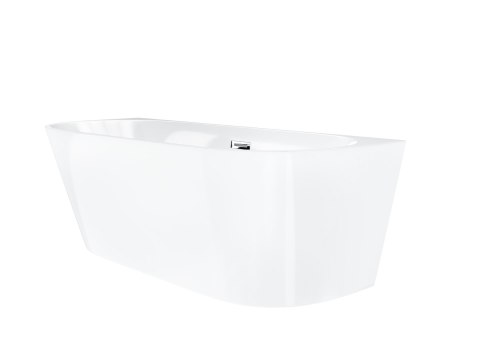Wanna przyścienna wolnostojąca Corsan MONO 170 x 80 cm Korek klik-klak Chrom