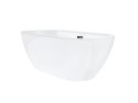 Wanna wolnostojąca Corsan OLVENA 160 x 76 cm Korek klik-klak Czarny