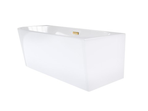 Wanna wolnostojąca narożna Corsan INTERO 170 x 73 Montaż prawostronny Korek klik-klak Złoty