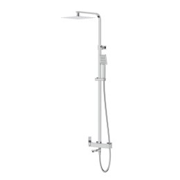 Zestaw natryskowy Kolumna prysznicowa Corsan ANGO Deszczownica 25cm Wylewka obrotowa Chrom