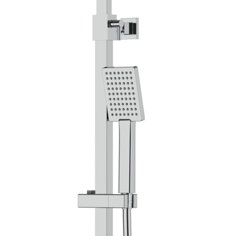 Zestaw natryskowy Kolumna prysznicowa Corsan ANGO Deszczownica 25cm Wylewka obrotowa Chrom