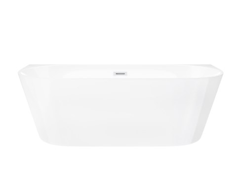 Wanna przyścienna wolnostojąca Corsan MONO 150 x 74 cm Korek klik-klak Biały