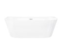 Wanna przyścienna wolnostojąca Corsan MONO 160 x 75 cm Korek klik-klak Biały