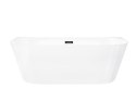 Wanna przyścienna wolnostojąca Corsan MONO 170 x 80 cm Korek klik-klak Czarny
