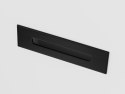 Wanna przyścienna wolnostojąca Corsan MONO 170 x 80 cm Korek klik-klak Czarny