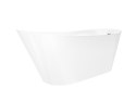 Wanna wolnostojąca Corsan ESTELLA 170 x 74 cm Korek klik-klak Biały