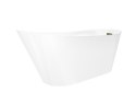 Wanna wolnostojąca Corsan ESTELLA 170 x 74 cm Korek klik-klak Złoty