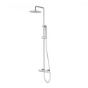 Zestaw natryskowy z termostatem Kolumna Corsan LUGO Deszczownica 25cm Chrom