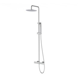 Zestaw natryskowy z termostatem Kolumna Corsan LUGO Deszczownica 25cm Chrom