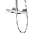 Zestaw natryskowy z termostatem Kolumna Corsan LUGO Deszczownica 25cm Chrom