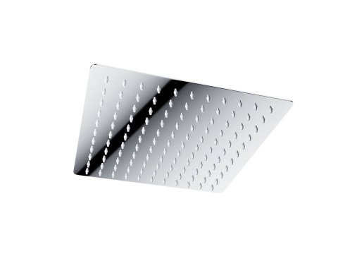 Zestaw prysznicowy Corsan Ango chrom z deszczownicą 25 cm, baterią termostatyczną, słuchawką i wylewką