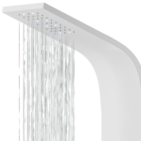 Panel prysznicowy Corsan Alto A017 Termostat Biały Deszczownica LED
