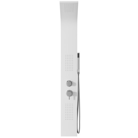 Panel prysznicowy Corsan Alto A017 Termostat Biały Deszczownica LED