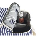 Torba termiczna piknikowa CILIO 45 x 20 x 30 cm 23 L biało niebieska