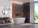 Wanna przyścienna wolnostojąca Corsan MONO 150 x 74 cm Korek klik-klak Grafit / GunMetal