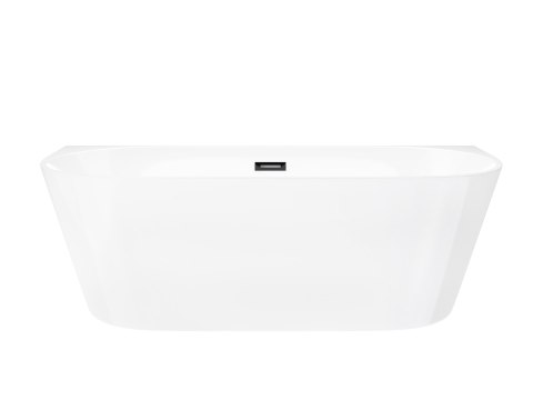 Wanna przyścienna wolnostojąca Corsan MONO 160 x 75 cm Korek Klik-Klak Grafit / GunMetal