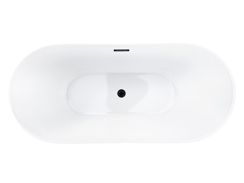 Wanna wolnostojąca Corsan NAUTI 160 x 72 cm Korek klik-klak Grafit / GunMetal