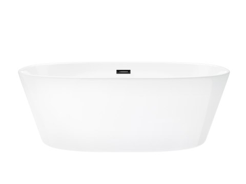 Wanna wolnostojąca Corsan SALINA 160 x 75 cm Korek klik-klak Grafit / GunMetal