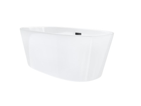 Wanna wolnostojąca Corsan SALINA 170 X 72 cm z wykończeniem Grafit / GunMetal