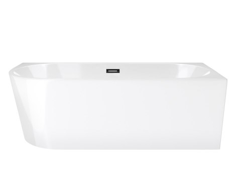 Wanna wolnostojąca narożna Corsan INTERO 160 x 74 Montaż prawostronny Korek klik-klak Grafit / GunMetal