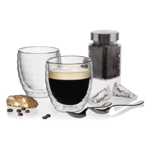 2 szklanki do cappuccino o podwójnych ściankach 0,2 L KELA śred. 8 x 8,5 cm