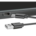 Elektroniczna waga kuchenna ładowana przez USB ZASSENHAUS 21,5 x 16 cm czarna