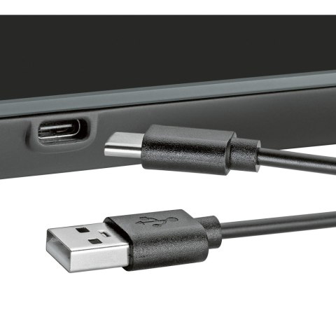 Elektroniczna waga kuchenna ładowana przez USB ZASSENHAUS 21,5 x 16 cm czarna