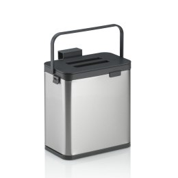 Kosz na odpady organiczne, stal nierdzewna/tworzywo sztuczne, 2,1 l, 20,5 x 13 x 21 cm