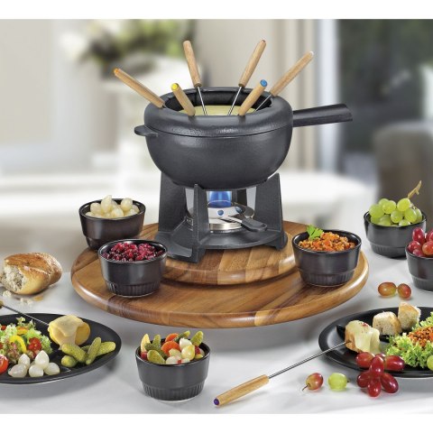 Obrotowa deska do serwowania lazy susan SPRING drewno akacji śred. 40,5 cm