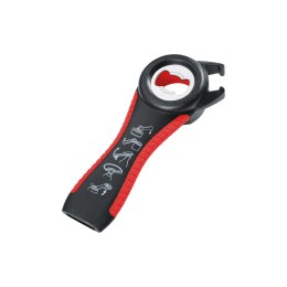 Otwieracz wielofunkcyjny 5 w 1, 14 cm, czerwony