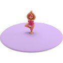 Pokrywka silikonowa z plażowiczem yoga LURCH śred. 10,5 cm fioletowa