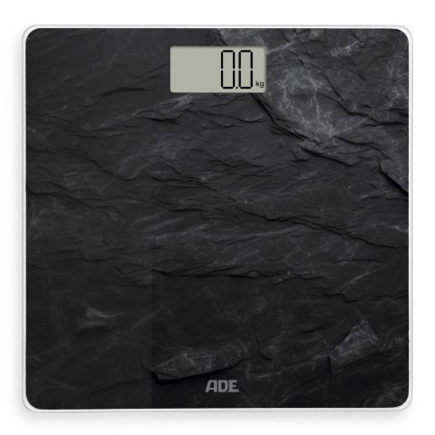 Waga łazienkowa do 180 kg ADE 30 x 30 cm łupkowy wzór czarna