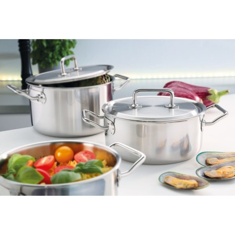 Zestaw garnków, 4 el, stal nierdzewna 18/0