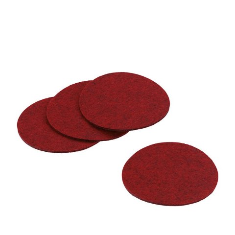 4 filcowe podkładki KELA śred. 10 cm wiśniowe