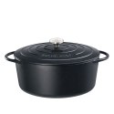 Garnek do zapiekania owalny 12,5 L KUCHENPROFI długość 40 cm czarny