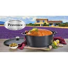 Garnek do zapiekania owalny 12,5 L KUCHENPROFI długość 40 cm czarny