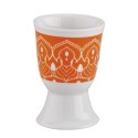 Kieliszek na jajko CILIO porcelana śred. 5 x 7 cm pomarańczowa mandala