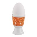 Kieliszek na jajko CILIO porcelana śred. 5 x 7 cm pomarańczowa mandala