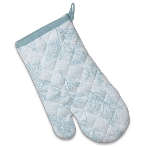 Rękawica kuchenna, 100% bawełna, 31 x 18 cm, błękitna