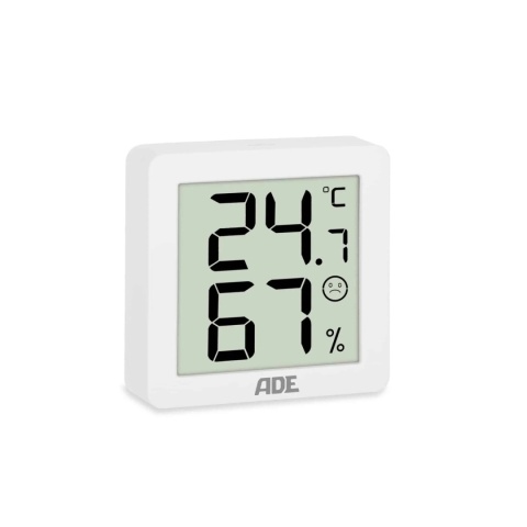 Termometr z higrometrem, 3 szt., 4,5 x 1,5 x 4,5 cm, biały