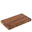 Blok do krojenia typu end grain, drewno akacji, 45 x 25 x 4 cm