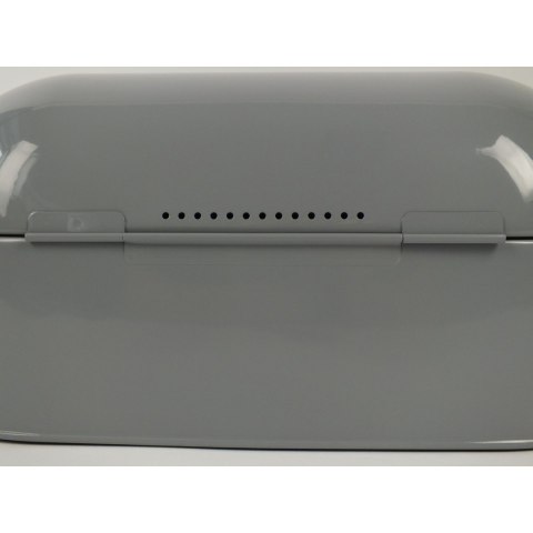 Chlebak metalowy, 44x21,5 cm, szary