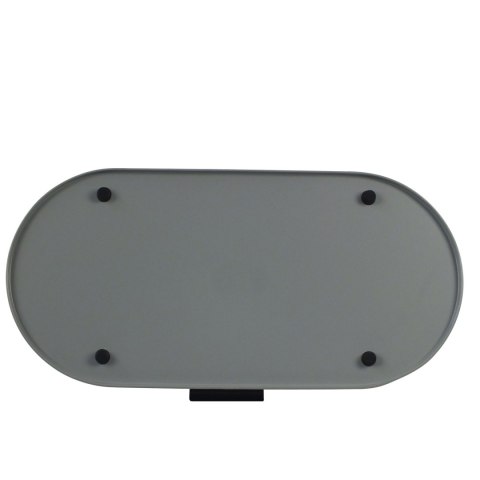 Chlebak metalowy, 44x21,5 cm, szary