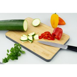 Deska do krojenia, bambus, 33 x 25 cm, szara