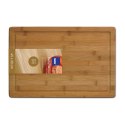 Deska do krojenia, bambus, 45,5x30,5 cm, ciemna