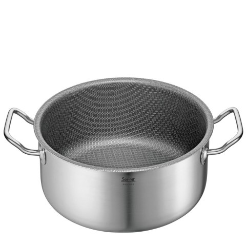 Garnek niski z powłoką nieprzywierającą, stal nierdzewna, śred. 24 cm, 4,7 l