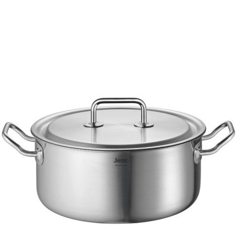 Garnek niski z powłoką nieprzywierającą, stal nierdzewna, śred. 24 cm, 4,7 l