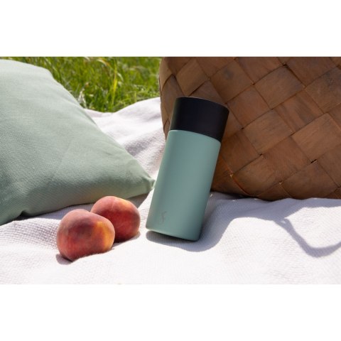 Kubek termiczny, jednoręczny, stalowy, 0,3 l, zielony